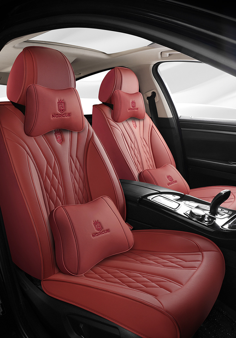2026 New Model Full Leather Breathable Business-Style Universal Four-Season Full-Cover Car Seat Cushion Cover