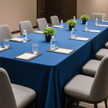 会议桌布美式高级感ins风防水耐脏商务展台长方形布料盖布展示布