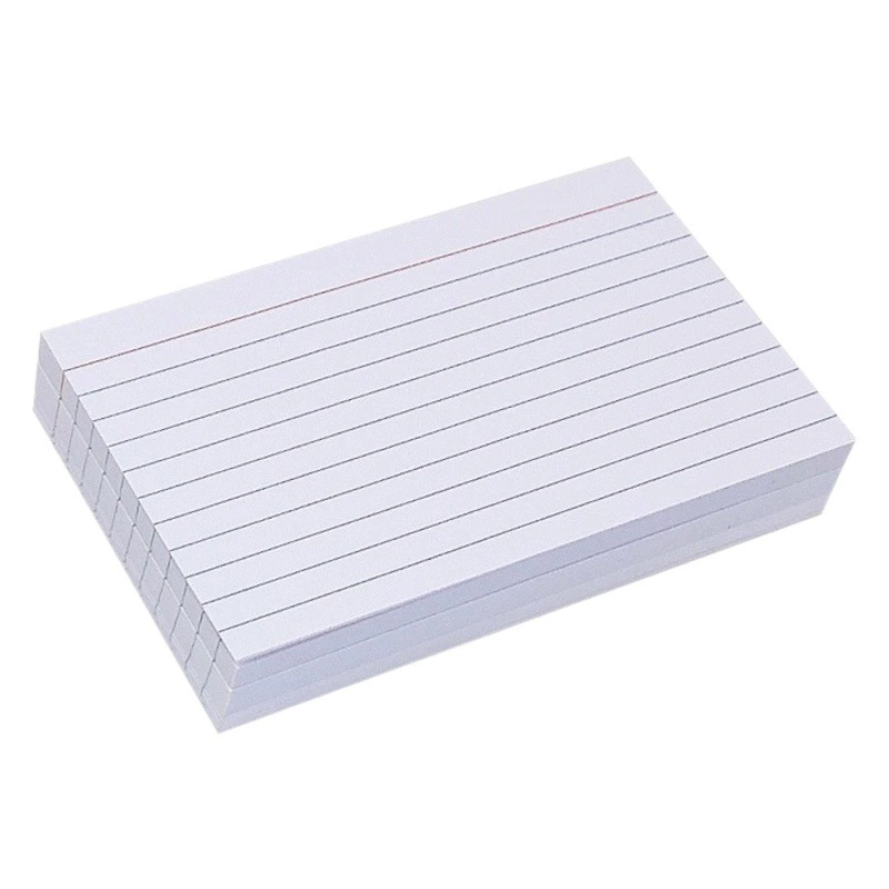 3-дюймовая горизонтальная записная книжка в американском стиле, красная и синяя горизонтальная белая индексная карточка, записная книжка для студентов