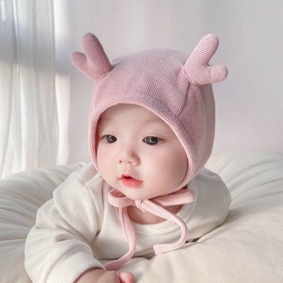 Baby Hat Spring and Autumn Baby Cute Super Cute Autumn and Winter Baby Ear Protection Newborn Female Baby Fetal Hat Boy