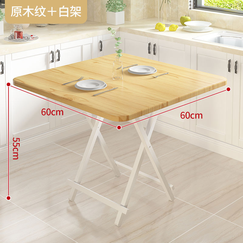 Mesa de comedor retráctil de casa de alquiler pequeña simple y portátil mesa de negociación doméstica multifuncional económica mesa plegable image 19
