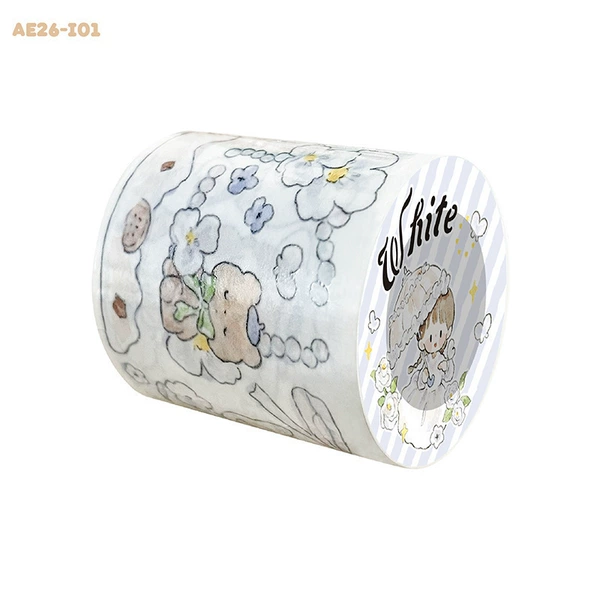 Tea white color tape-whole roll