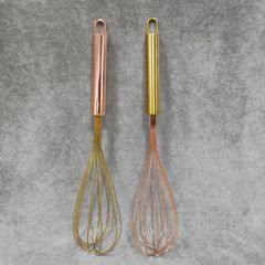 鍍金打蛋器  玫瑰金打蛋器 不鏽鋼304金銅色黃銅不鏽鋼蛋抽