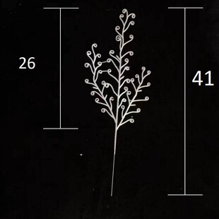 ins Simple Style Single Piece Artificial Pine Leaves Christmas Accessories Sprinkled with Gold Leaves Indoor Flower Arrangement Decorative Shooting Props