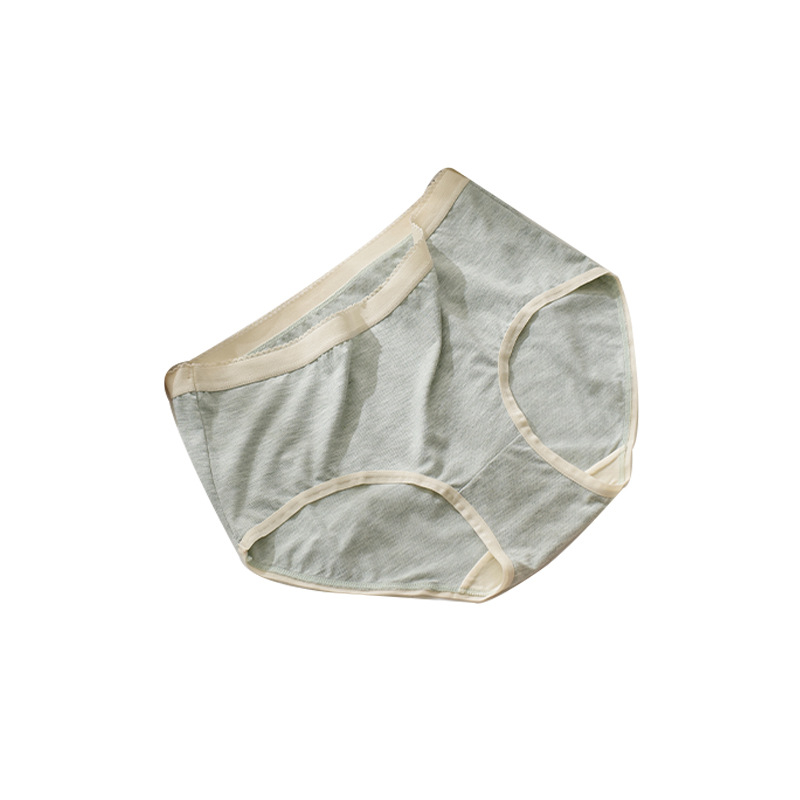 Ropa interior sin costuras de las mujeres al por mayor transpirable cintura media 40 ropa interior de algodón peinado de las mujeres calzoncillos de algodón entrepierna ropa interior elástica alta