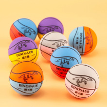 小篮球磨砂弹力球儿童玩具恐龙弹弹球实心橡胶浮水球星弹跳球