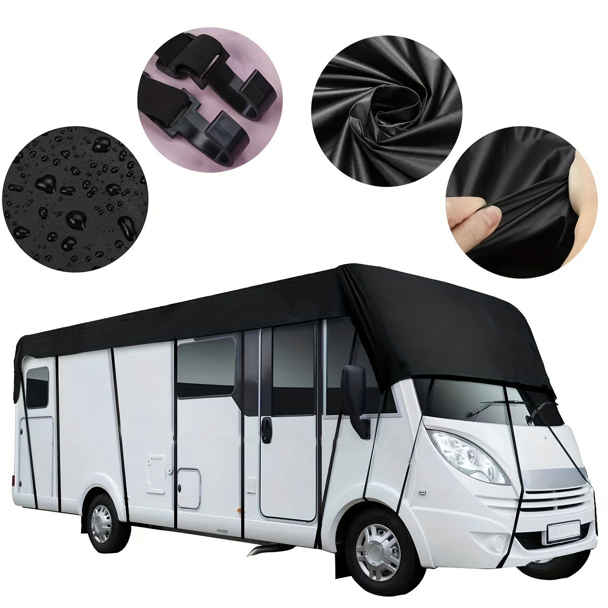 Cross-Border Hot Selling 210D Oxford Cloth Rv Roof Cover Waterproof, Dustproof and Uv-Proof Rv Sunshade Rv Roof Cover