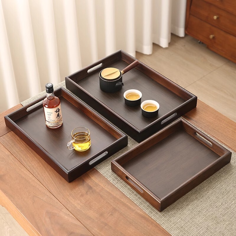 Simple Household Bamboo Tea Tray Wooden Plate Barbecue Tray Special Price Wholesale Rectangular Bamboo Handle Dim Sum Bamboo Tray Simple Household Bamboo Tea Tray Wooden Plate Barbecue Tray Special Price Wholesale Rectangular Bamboo Handle Dim Sum Bamboo Tray