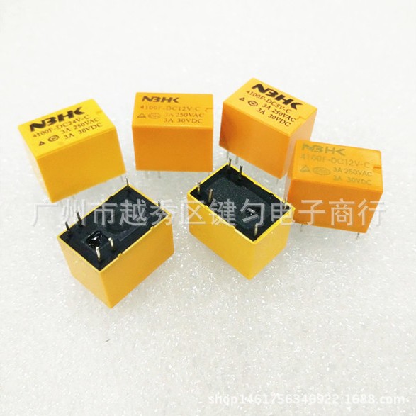 供应NBHK通讯继电器 4100F-DC12V-C 6脚小型继电器