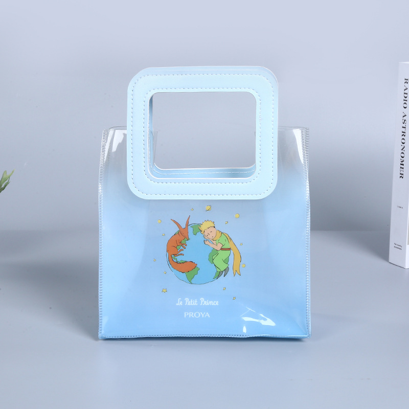 礼品礼袋pvc透明袋子手提礼物包装塑料子袋小伴手礼ins风手提袋