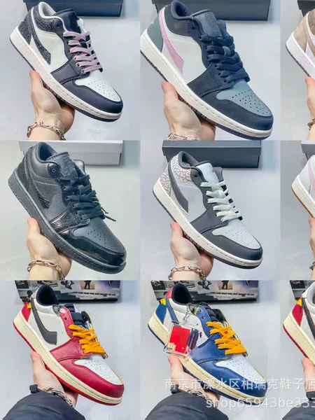 Cross-Border Putian Air Low Aj Low-Top Casual Wear-Resistant Shock-Absorbing Non-Slip Lightweight Men's and Women's Sports Sneakers