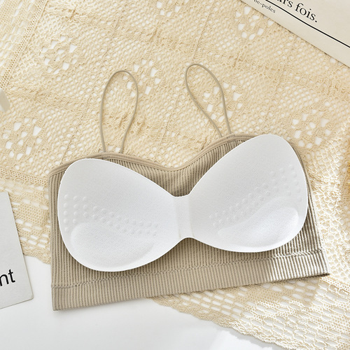 Spring and summer new style beautiful back sling wrap breast thin shoulder strap beautiful back tube top underwear Japanese girl bra bottoming vest