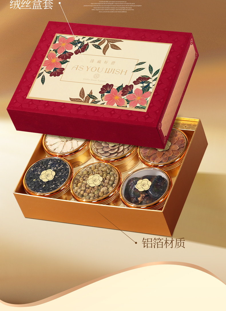 American Ginseng Gift Box Xi Yang Shen Panax quinquefolius Root 100g Wellness Gift for Parents key features
