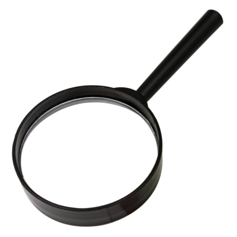 Specialized Portable Magnifying Glass for Foreign Trade, Suitable for Elderly People to Read Newspapers, Handheld Plastic Magnifying Glass 60 # Wholesale Magnifying Glasses