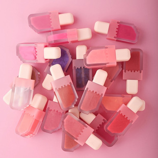 Cross-Border small batch of ice cream lip glaze small pudding moisturizing high bright light thin flash lip gloss white lipstick