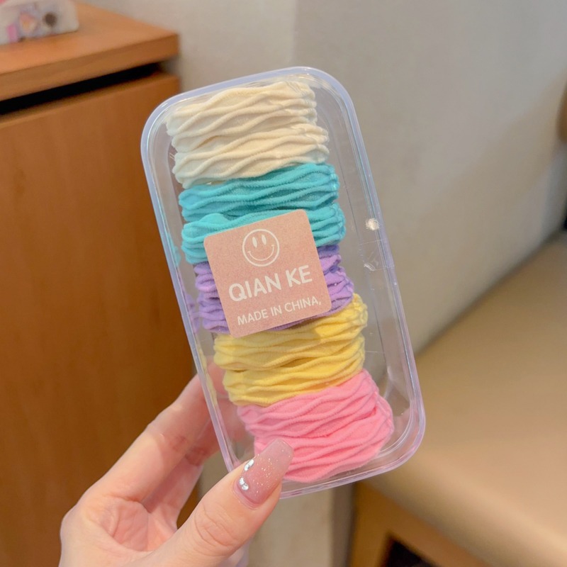 2024 nuevo cabello de cola de caballo de alta elasticidad para niñas no lastimar cabello de cabello de correa de cabello de correa de cabello de cabello duradero