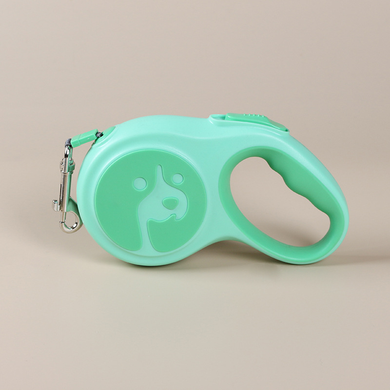 Tractor de mascotas correa de perro retráctil automático Cadena de perro pequeño y mediano perro caminando cuerda suministros de salida