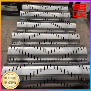 20#流体钢管219*8激光切割圆钢管折弯焊接打眼 造型钢板形状不限