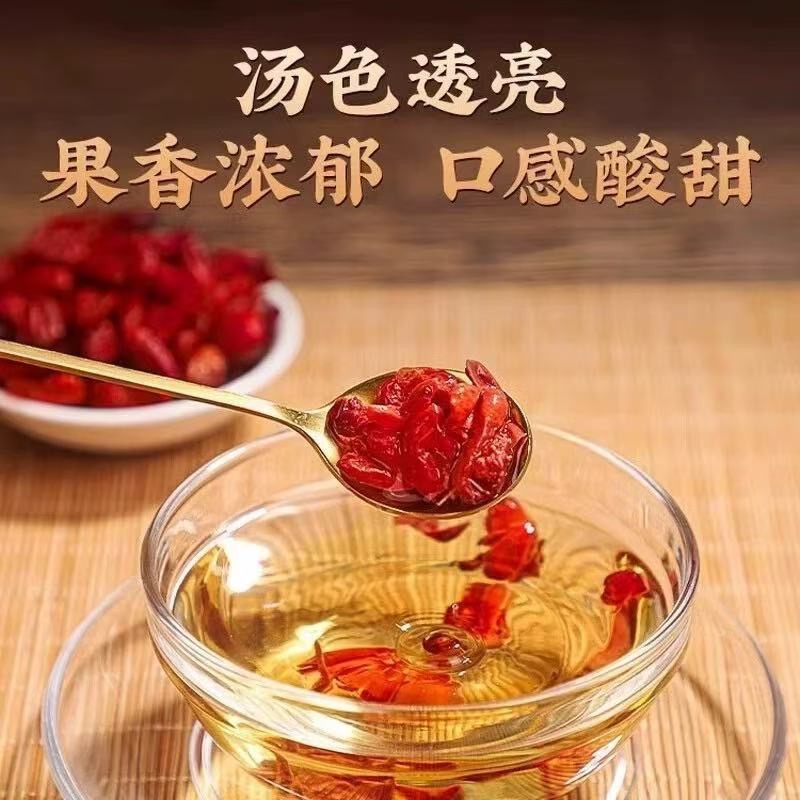 Dried Cornus Fruit Shan Zhu Yu 300g Bag Thick Pitted Slices for Tea Soup and Wine Infusion specifications