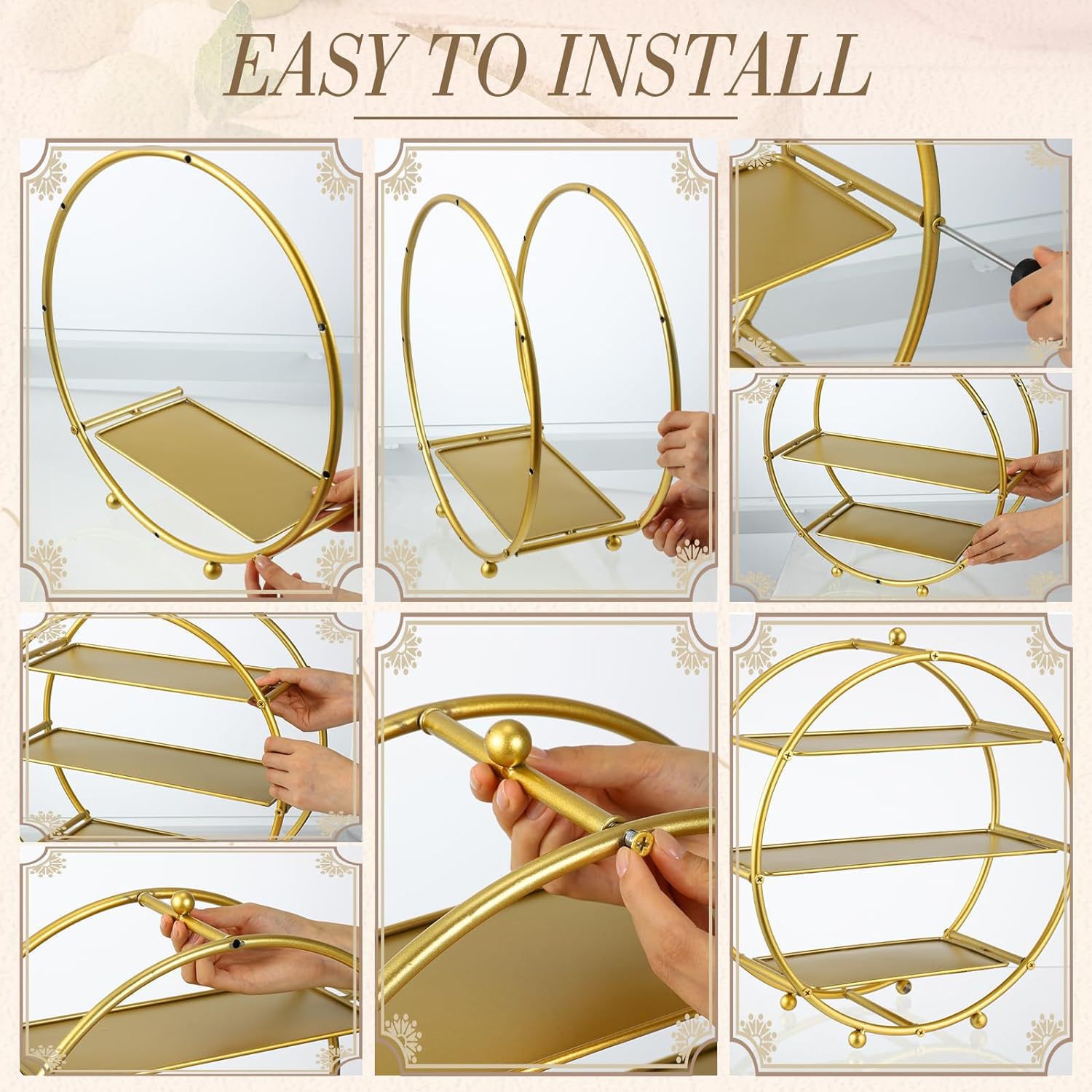 Estante de postres, soporte de exhibición, estante para pasteles, bandeja para pasteles, mesa de descanso para comidas frías, estante para el té de la tarde, estante para bocadillos image 2