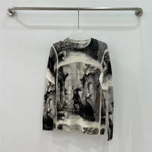 2024秋冬新款水溶羊毛针织衫柔软舒适亲肤圆领长袖打底上衣女