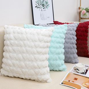Modern Simple Ins Pillow Plush Cushion Core-Free Living Room Sofa Heart Cushion Pillow Case Cross-Border