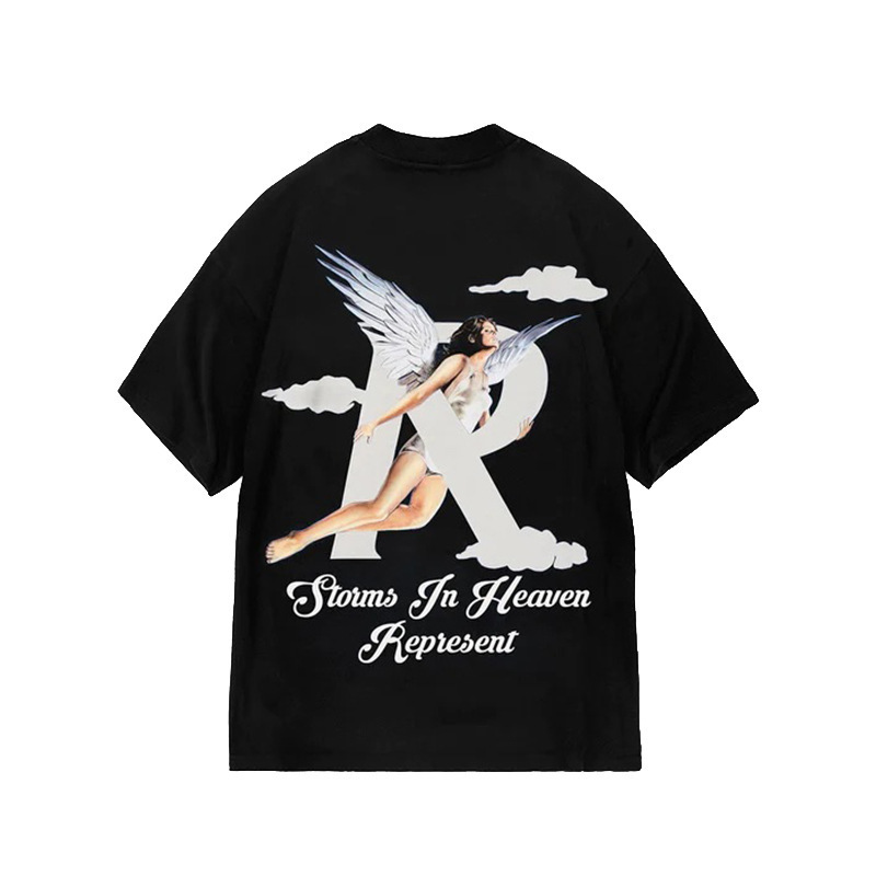 Represrep杜賓犬水洗いして古いアメリカのファッションブランドのヴィンテージのレトロなサメの半袖のtシャツの男をします。|undefined
