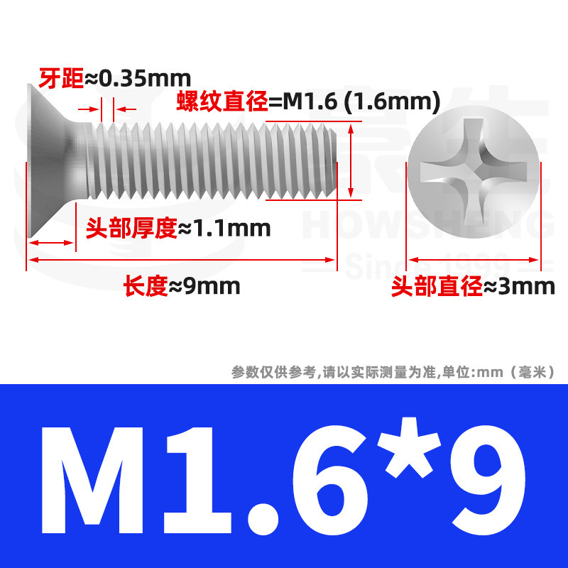 304ステンレスネジのネジの十字溝の平頭のネジのKMの機械の糸の小さいネジのm 2m 3m 4m 5m 6|undefined