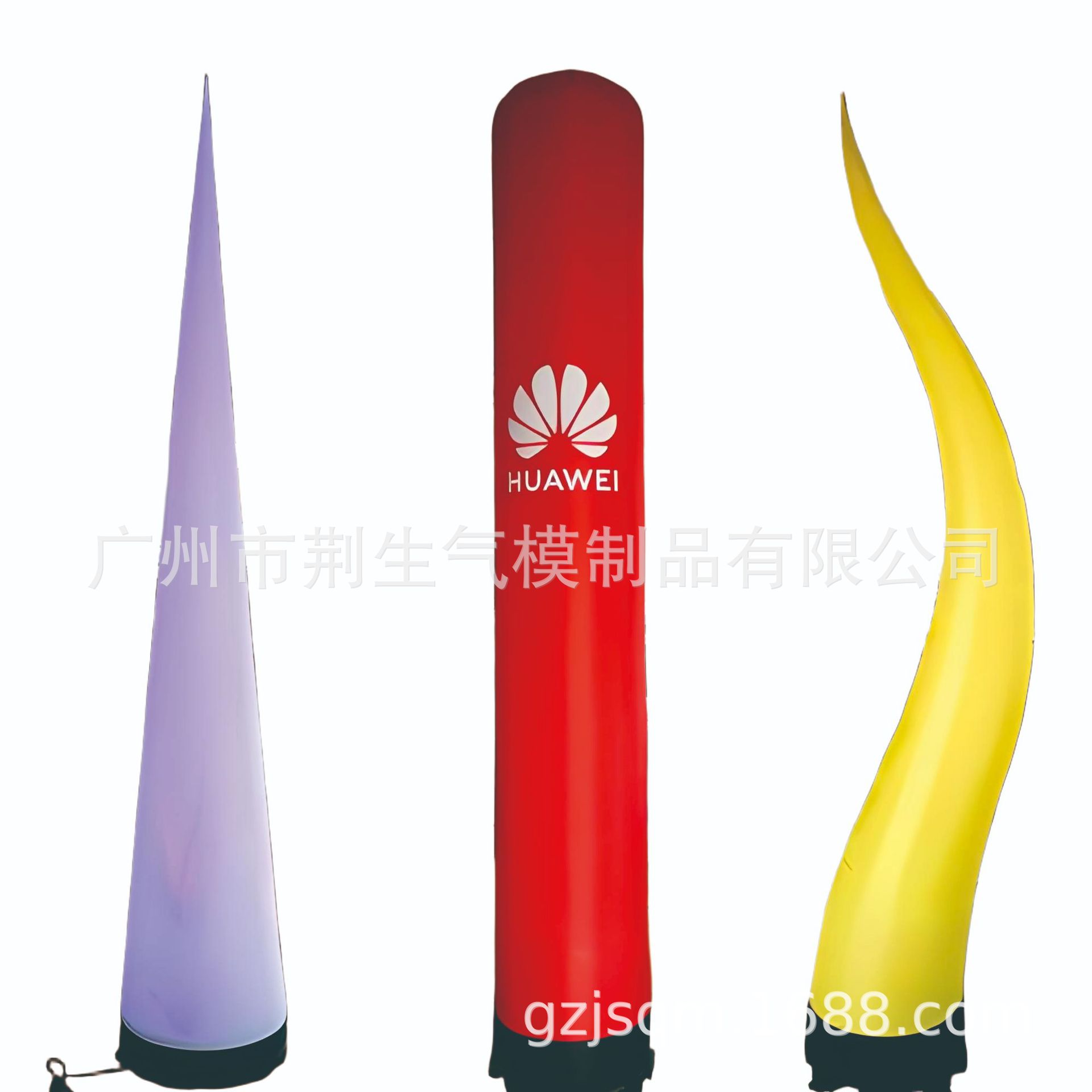 LED彩色星星多角舞台节日充气模型彩灯灯柱