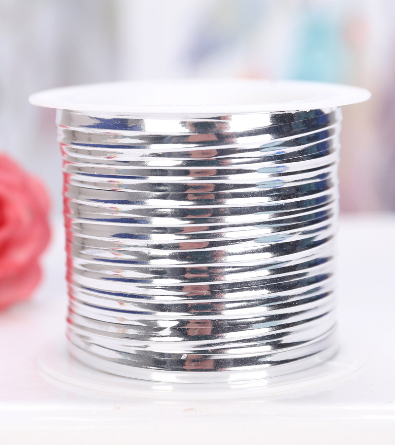 Ligaduras metálicas de oro y plata al por mayor para cajas de regalo, cajas de dulces, embalaje de flores, ligaduras metálicas de colores, cinta de 15 m