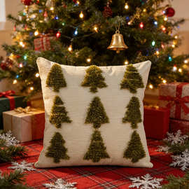 新款圣诞节抱枕套北欧ins风家居客厅沙发装饰靠垫套跨境一件代发
