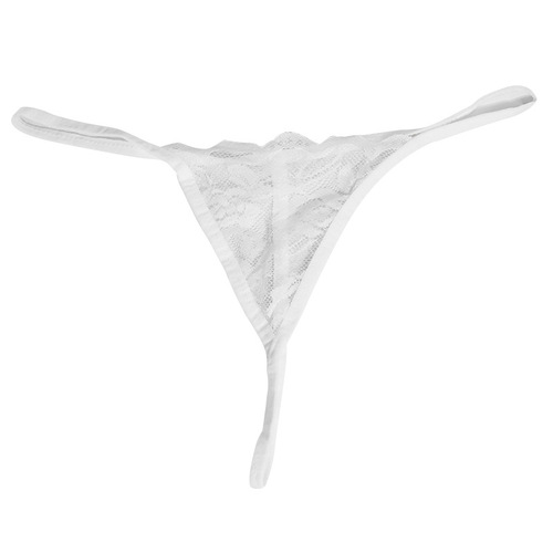 Jiuai sexy toy underwear, lace open panties, no need to take off, transparent mini thong, can be inserted into temptation