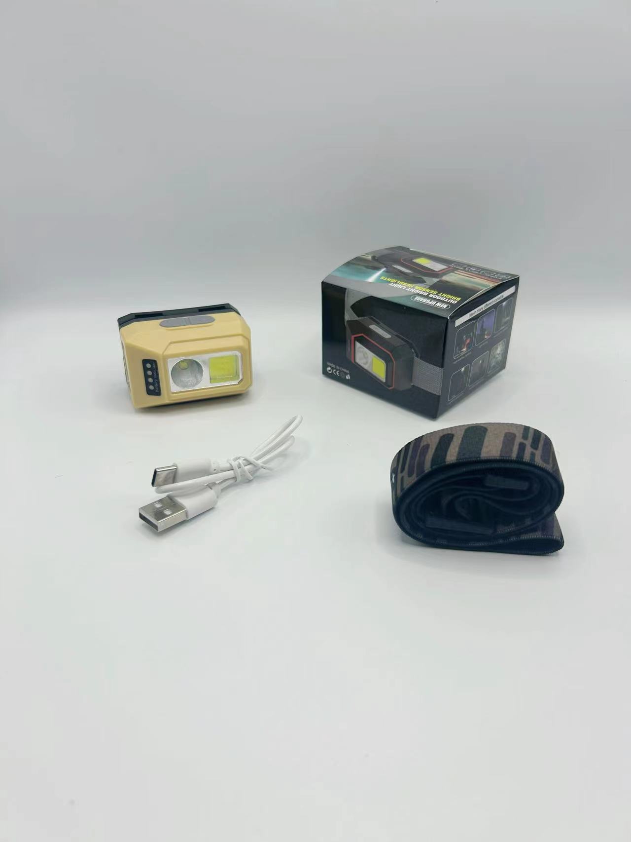 COB inducción voz control de voz faro de larga duración alta luz especial recargable iluminación de pesca nocturna superbrillante para pesca al aire libre