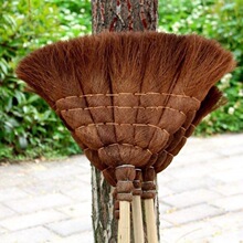 新款纯手工棕扫把棕笤帚家用鬃毛单个棕榈软毛草扫把学校扫地清洁