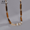 Ethnic universal retro necklace from pearl, European style, ethnic style, wholesale