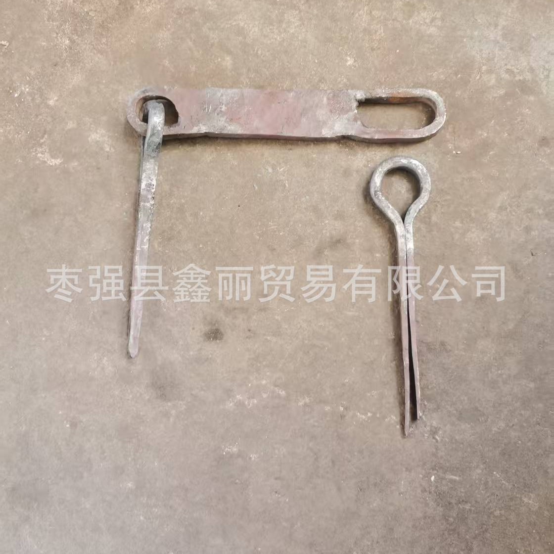 中式门锁扣四合院大门铁搭扣复古庭院门铸铁插销老式双开门铁扣锁