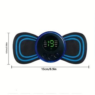 Smart Ems Mini Massage Patch Convenient Shoulder and Neck Massager Home Electric Meridian Pulse Cervical Massager