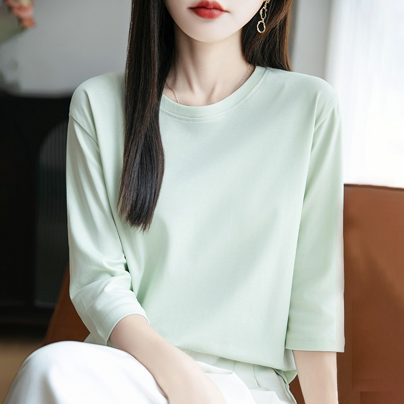 마카롱 그린 크루넥