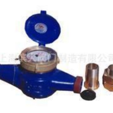 上海滨大阀门水表丝扣冷水表旋翼式水表LXS-DN25  铜接头