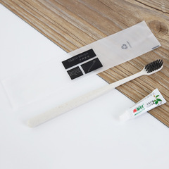Wholesale disposable toothbrushes, straw toothbrush set, hotel, motel, inn, bathroom supplies, disposable toothbrushes