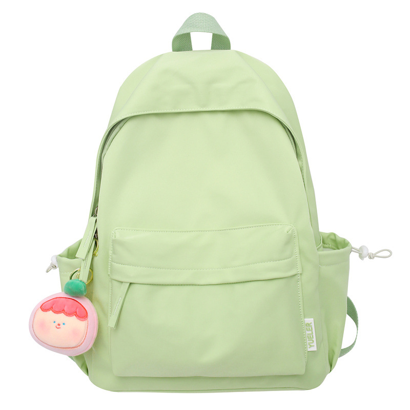 Backpack For Men And Women Solid Colour Nylon Student Rucksack_voghion.com