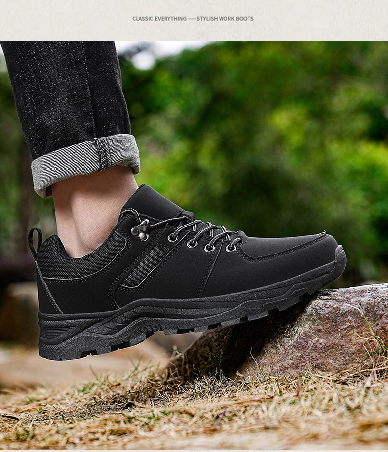 Chaussures de travail spéciales pour hommes, grandes tailles, neuves, décontractées, pour le travail, les activités de plein air et la randonnée, respirantes, antidérapantes, style bottes Martin_voghion.com