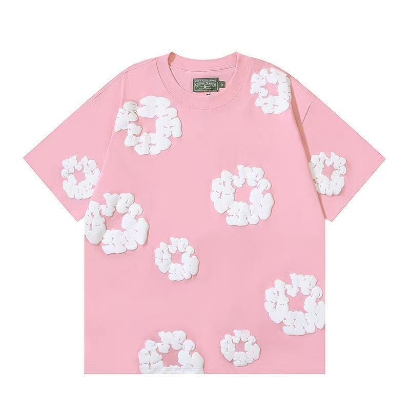 夏のファッショントレンドヘアプリントシリーズルーズTシャツ半袖ヒップホップストリートウェア男性と女性の同じスタイルのカジュアルスーツ|undefined