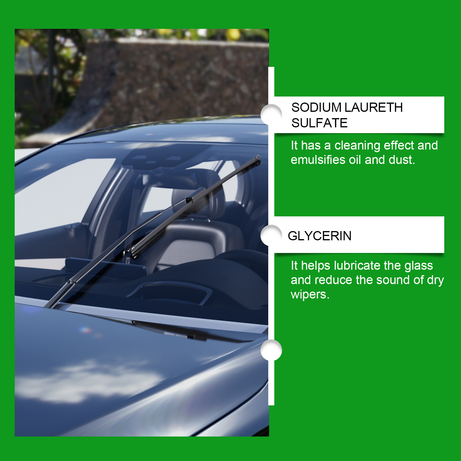 Debedi Ultra-Concentrated Wiper Fluid for Car Glass, Suitable for All Seasons, Powerful Cleaning for Oil Film and Bird Droppings, Cross-Border