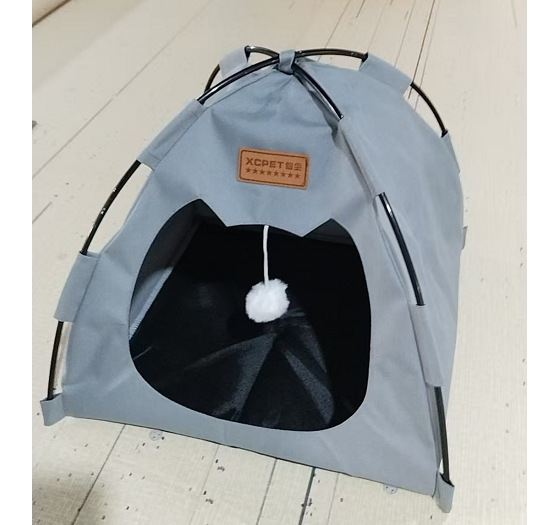 Fábrica directa 2025 nueva tienda de gato cerrada plegable Oxford tela gato nido perro nido en stock un agente