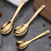 Processing Custom 304 Stainless Steel Taste Rounds Spoon Restaurant 304 Stainless Steel Skin Summary Different Tablet Sketch Spoon