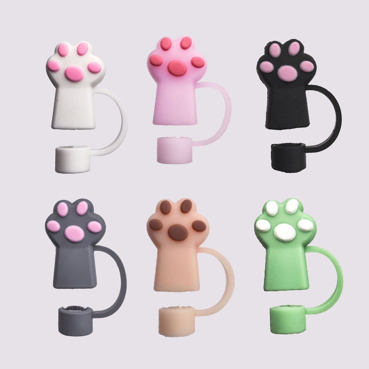 긴 고양이 발톱 6색 세트