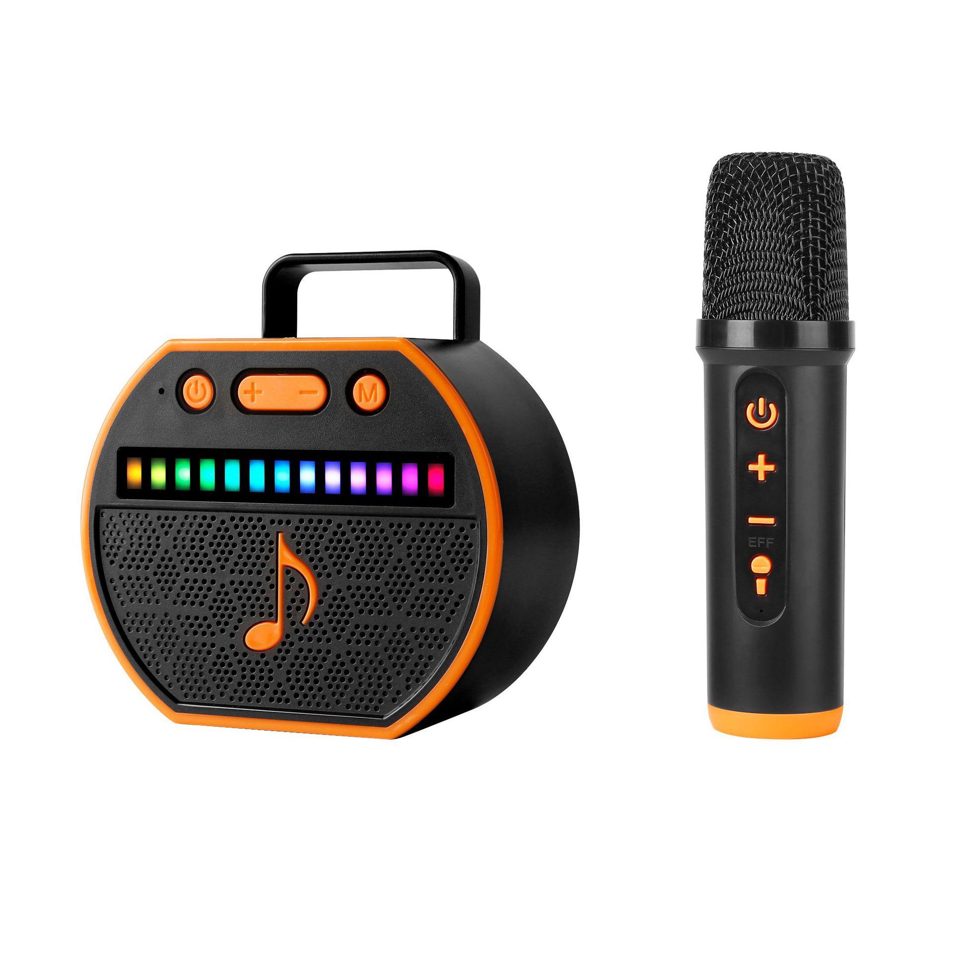 Black orange + single microphone