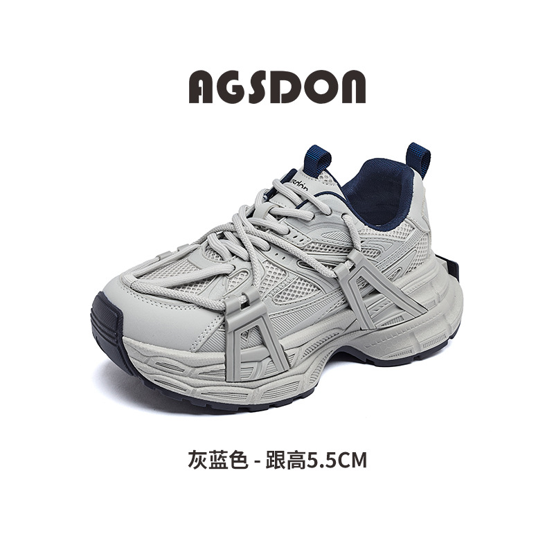 Zapatos grises de la antigua león para las mujeres 2025, nuevos zapatos casuales de verano, zapatos deportivos de montaña con suela pequeña