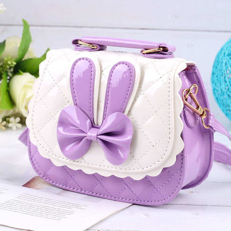 1087#토끼 스타일-보라색-스티커 보내기